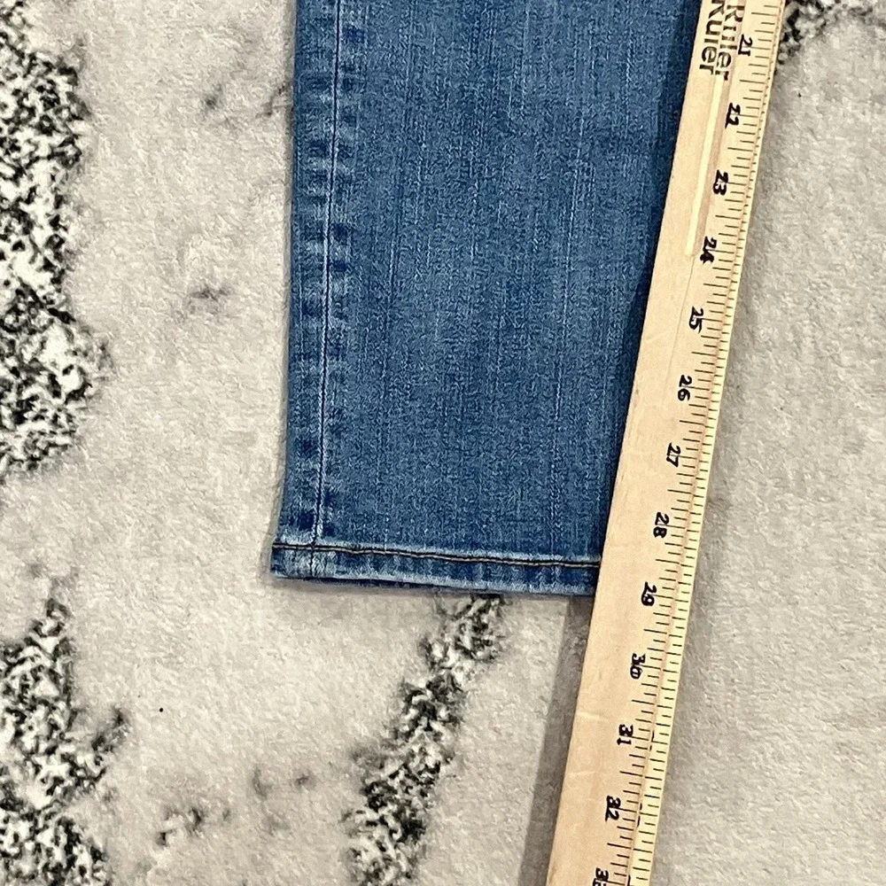 American Eagle Skinny Super Stretch Jeans Womens 12 Medium Wash Mid Rise Denim